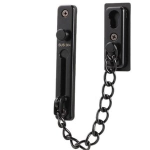Lot De 2 Chaînes En Acier Inoxydable Noir Avec Mousqueton - Longueur 0.5m - Pour Portail, Clôture, Suspension Déco
