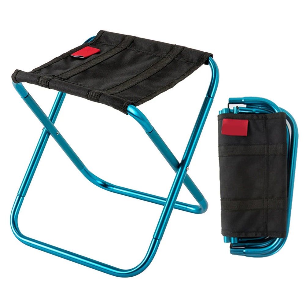 Tabouret Pliant Portable Pour Extérieur - Hauteur 27.9 Cm - Pliable Et Léger - Pour Pêche, Camping, Festivals, Attente - 5