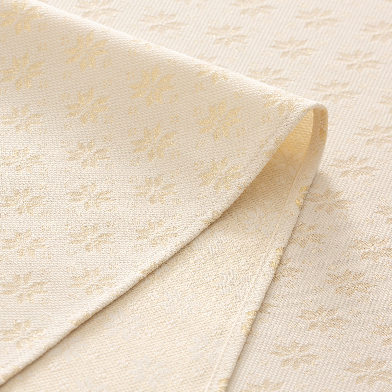 Tovaglia di Natale rettangolare in cotone jacquard ecru 140x100 cm - Merry - 4