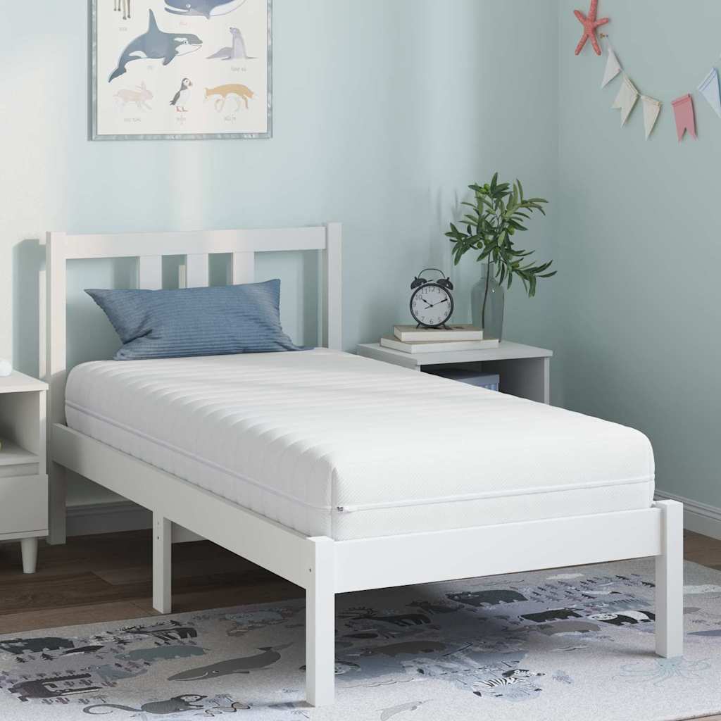 Materac Biały 80 x 160 cm Sprężyna kieszeniowa vidaXL
