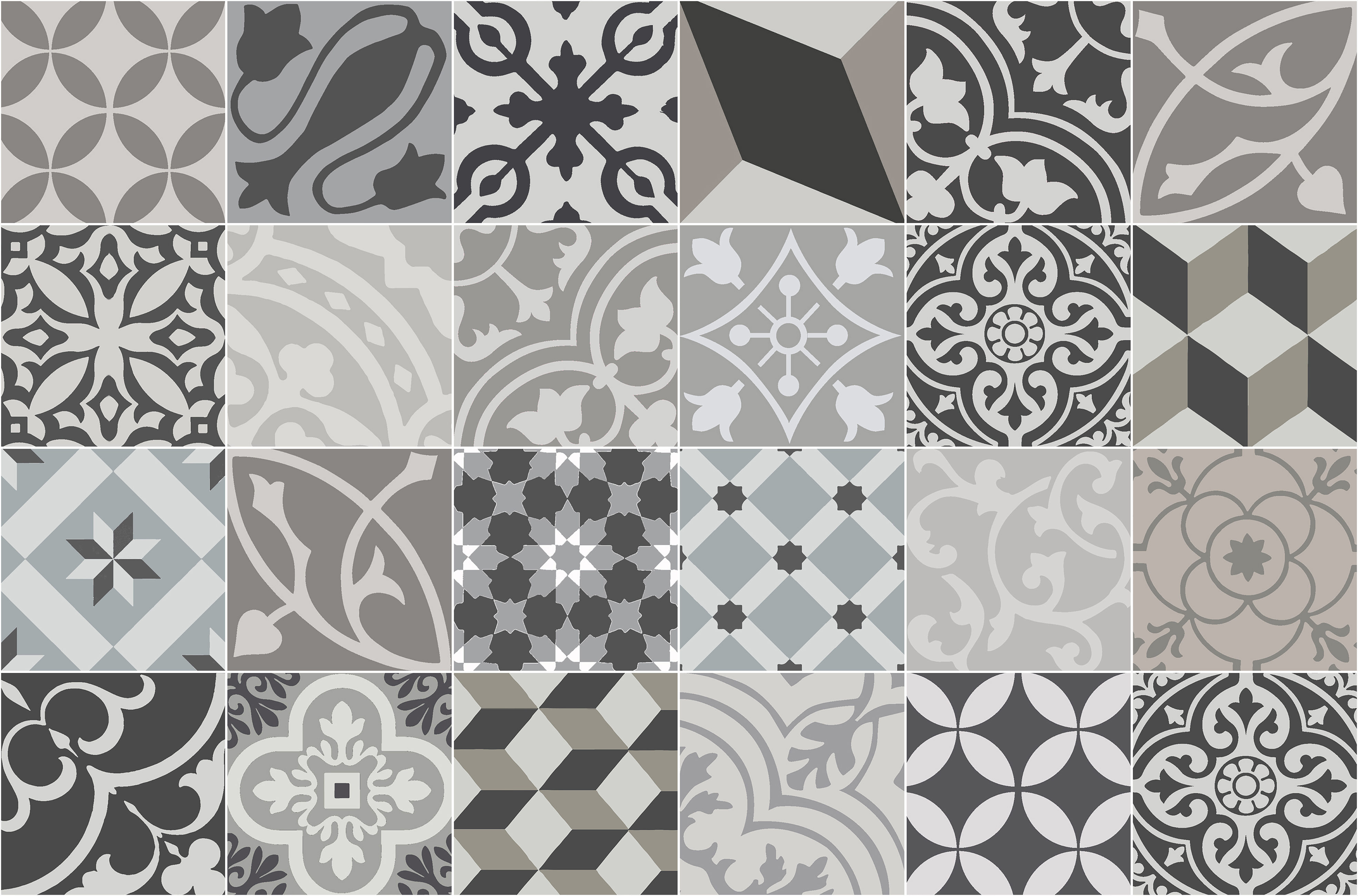 Alfombra de vinilo trujillo 1 66x100 cm - pvc antideslizante, vinilica para cocina o salón, lavable, estilo hidraúlico