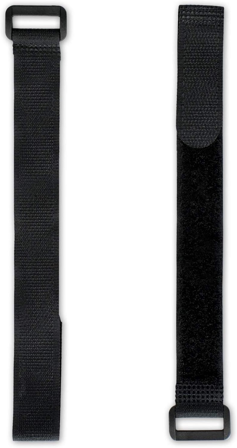 25x taśma z włókniny i haczyk 20cm z pętlą, czarna, szerokość 20mm, pasek samoprzylepny, opaska kablowa nylonowa