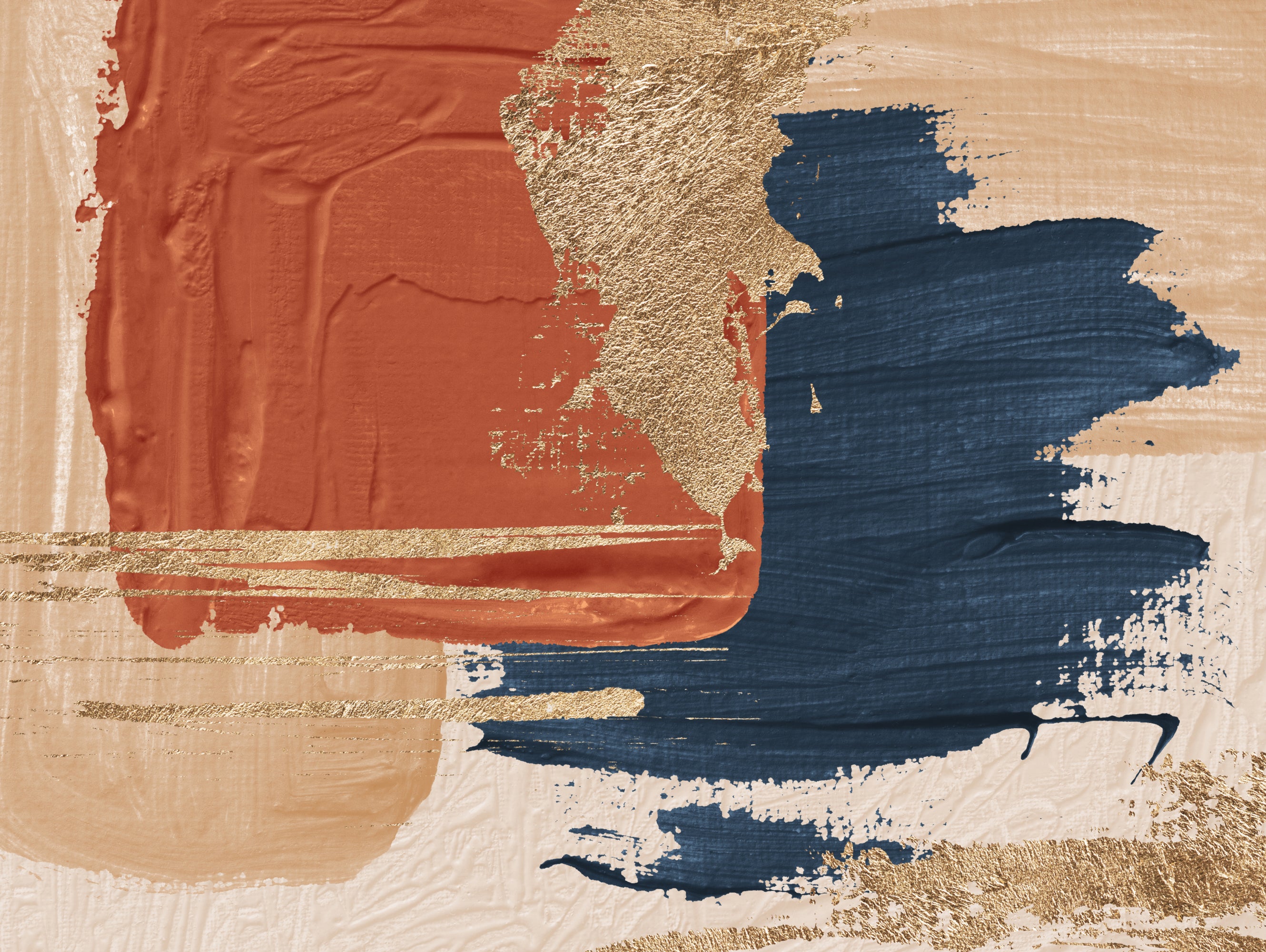 Tapis antidérapant en vinyle ÓLEO 6 200x266 cm - PVC imprimé, lavable, ignifuge, pour le salon et la cuisine, style abstrait - 2