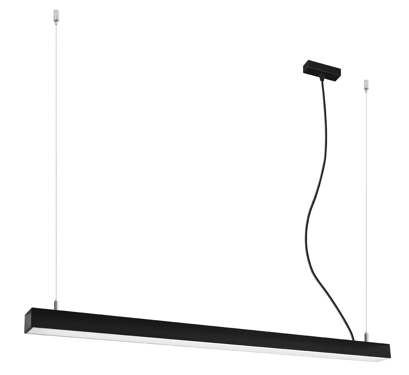 Lampa wisząca Pinne czarna LED 38W 4000K 5700lm wym: 150 x 115 x 5,5 cm metal Thoro Lighting