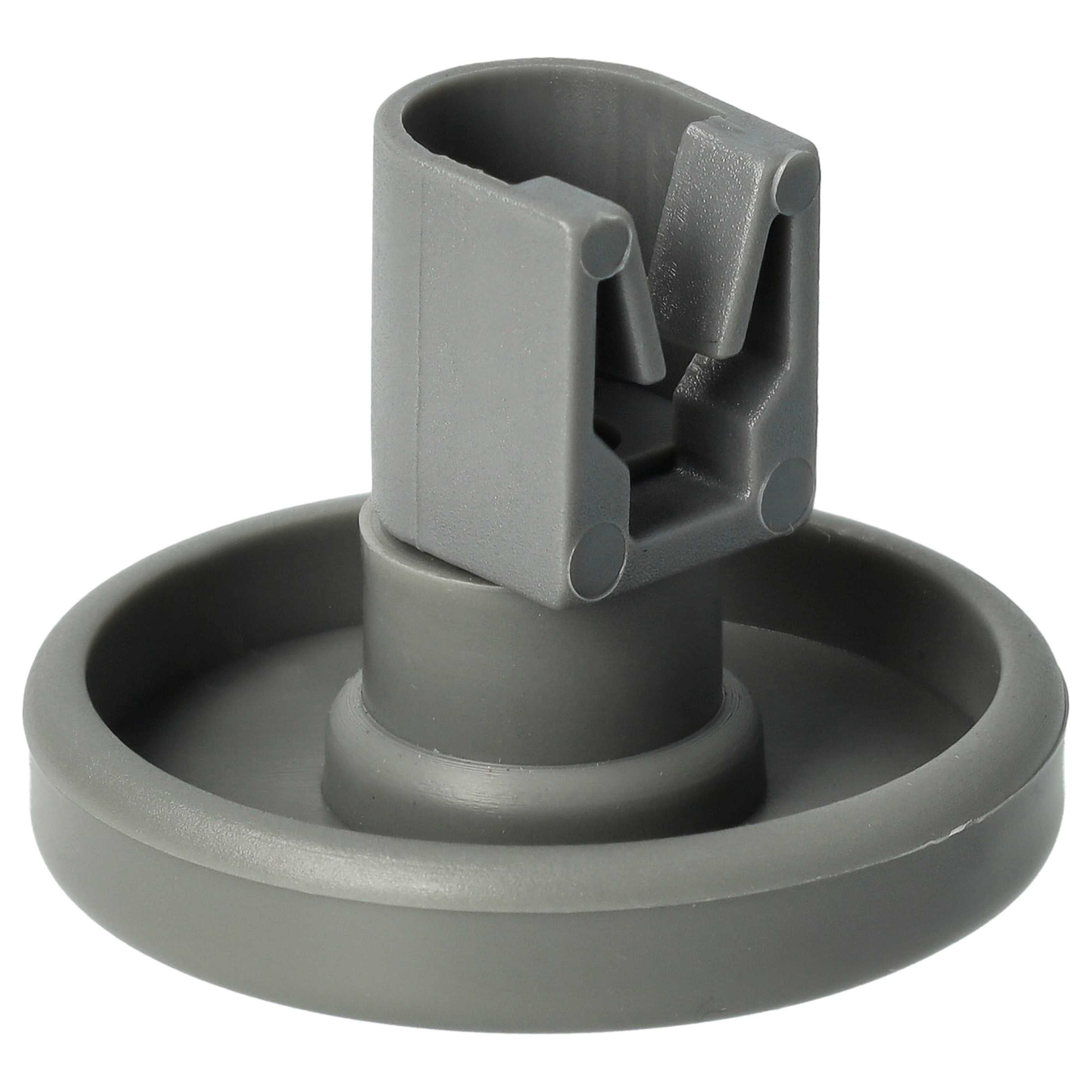 2 Ruote Grandi Per Cestello Lavastoviglie IKEA E Zanussi – 40 Mm, Grigie, Ricambio Originale