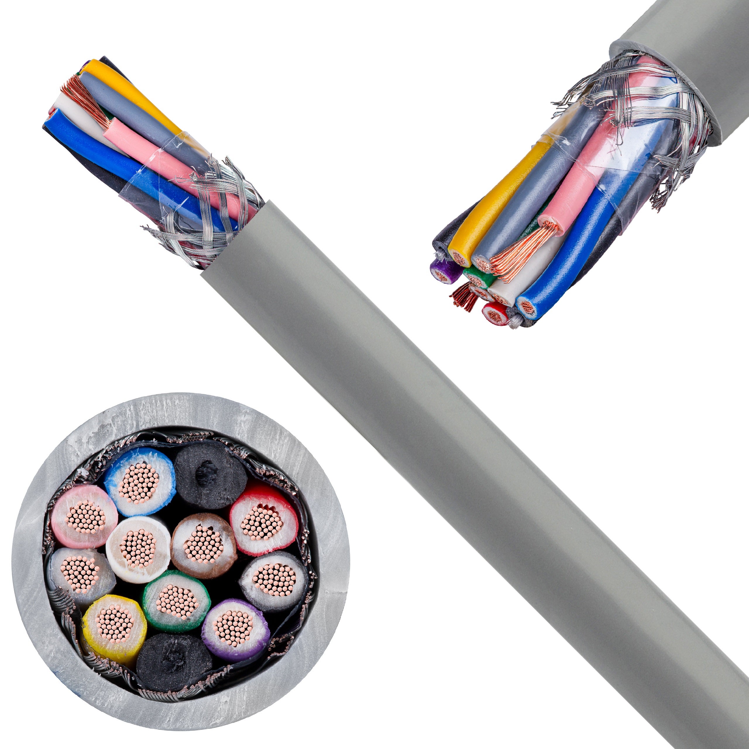 Kabel sterowniczy BiT LIYCY 10x1mm2 szary 300/300V ekranowany olejoodporny linka Bitner 100m