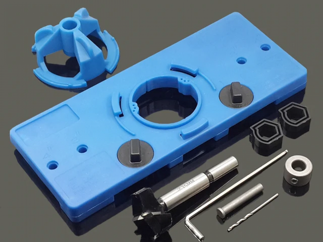 Dima Magnetica Per Fresatura Cerniere Porte In ABS – Guida Di Precisione Per Montaggio Rapido E Allineamento Perfetto, Per Falegnami E Fai Da Te
