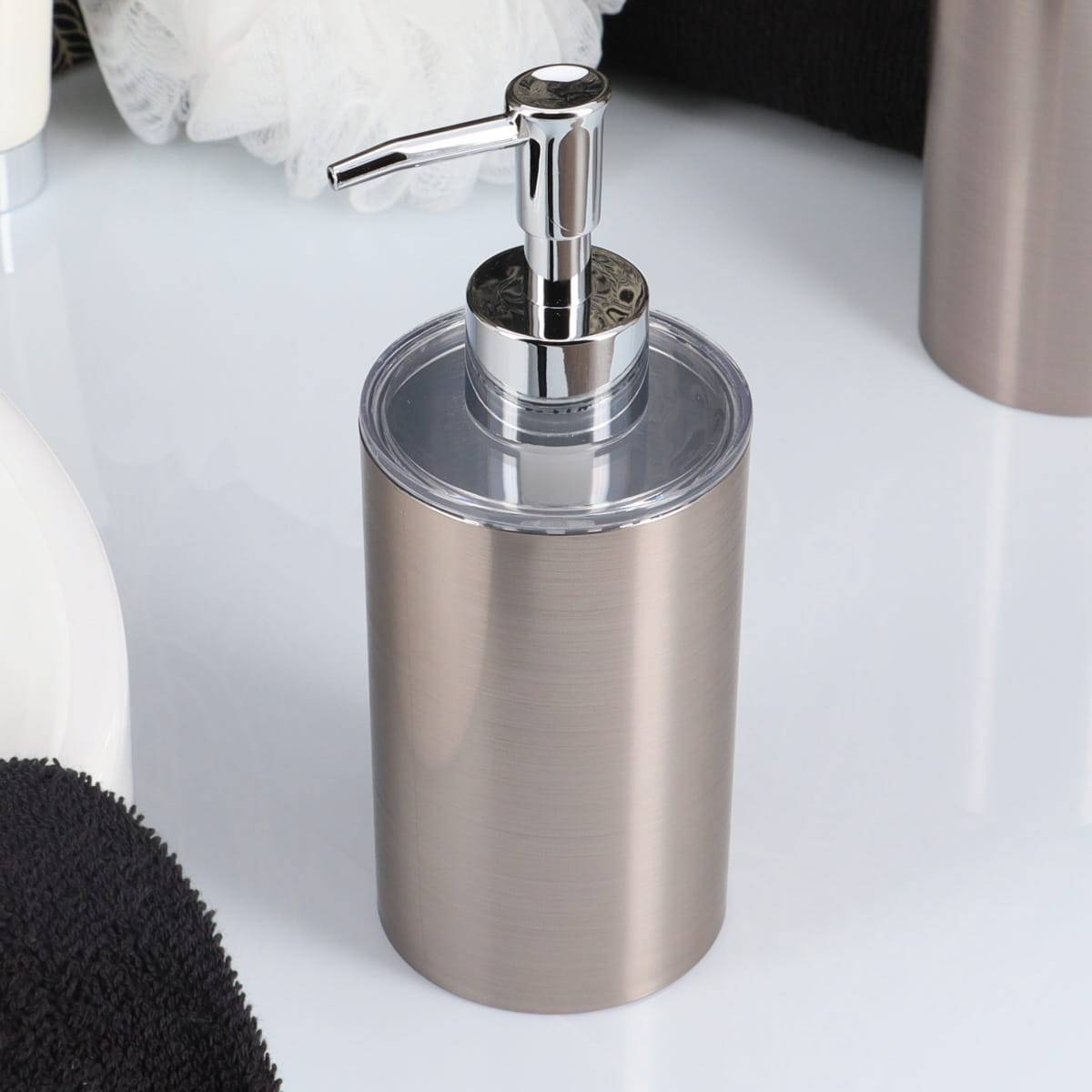 DISTRIBUTEUR A SAVON PS 330 ML - EFFET METALLISE - Tendance - 2
