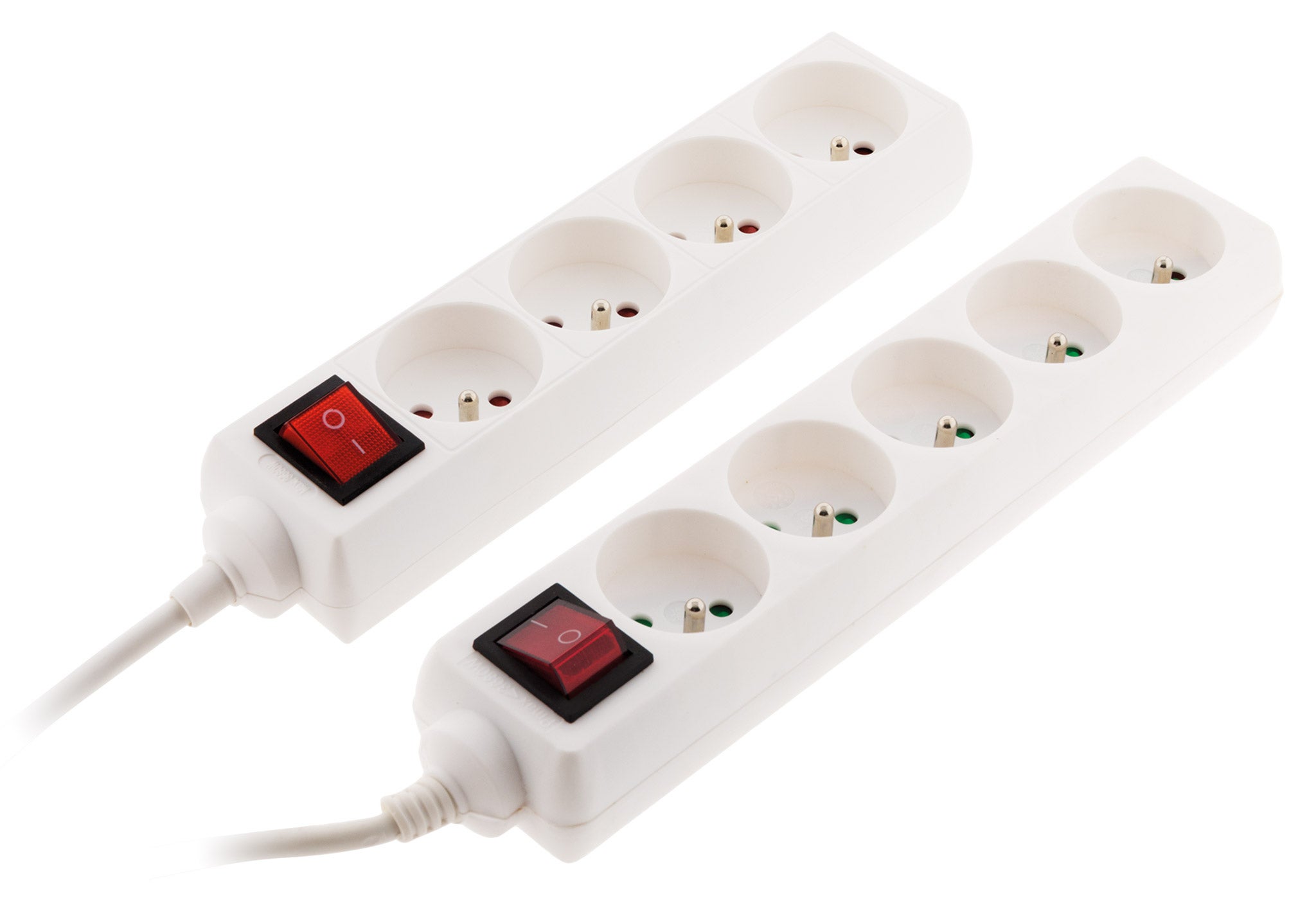 Pack 4 multiprises 16A avec USB et interrupteur + 2 enrouleurs 7m - Zenitech