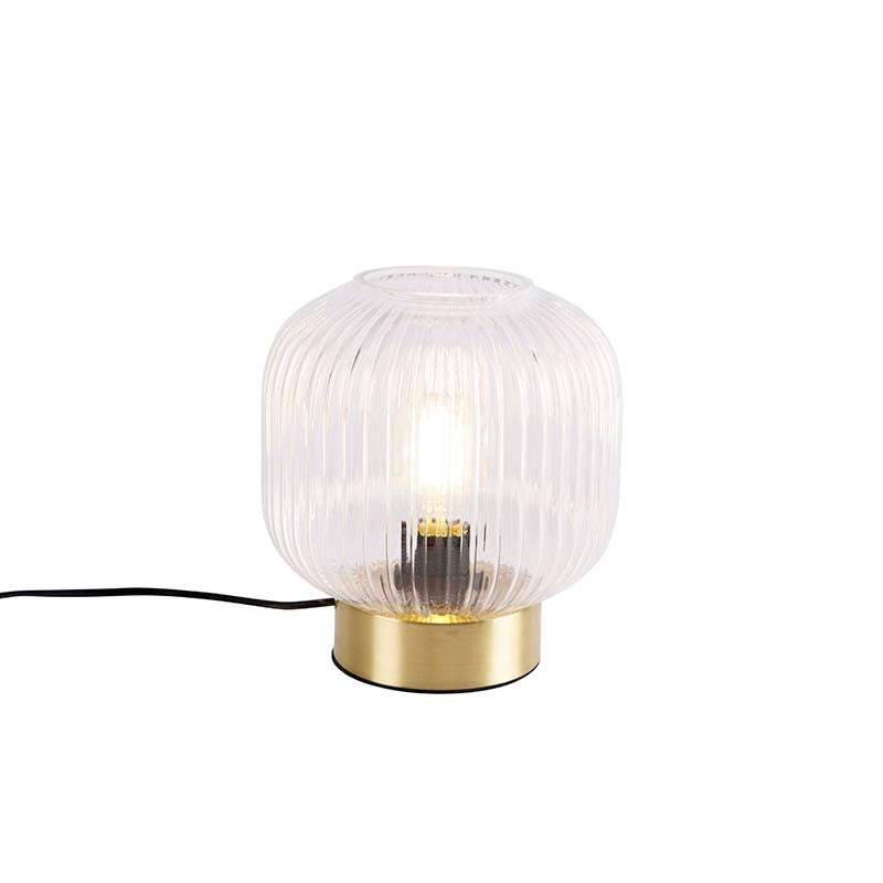 Lampa stołowa art deco mosiądz - Karel