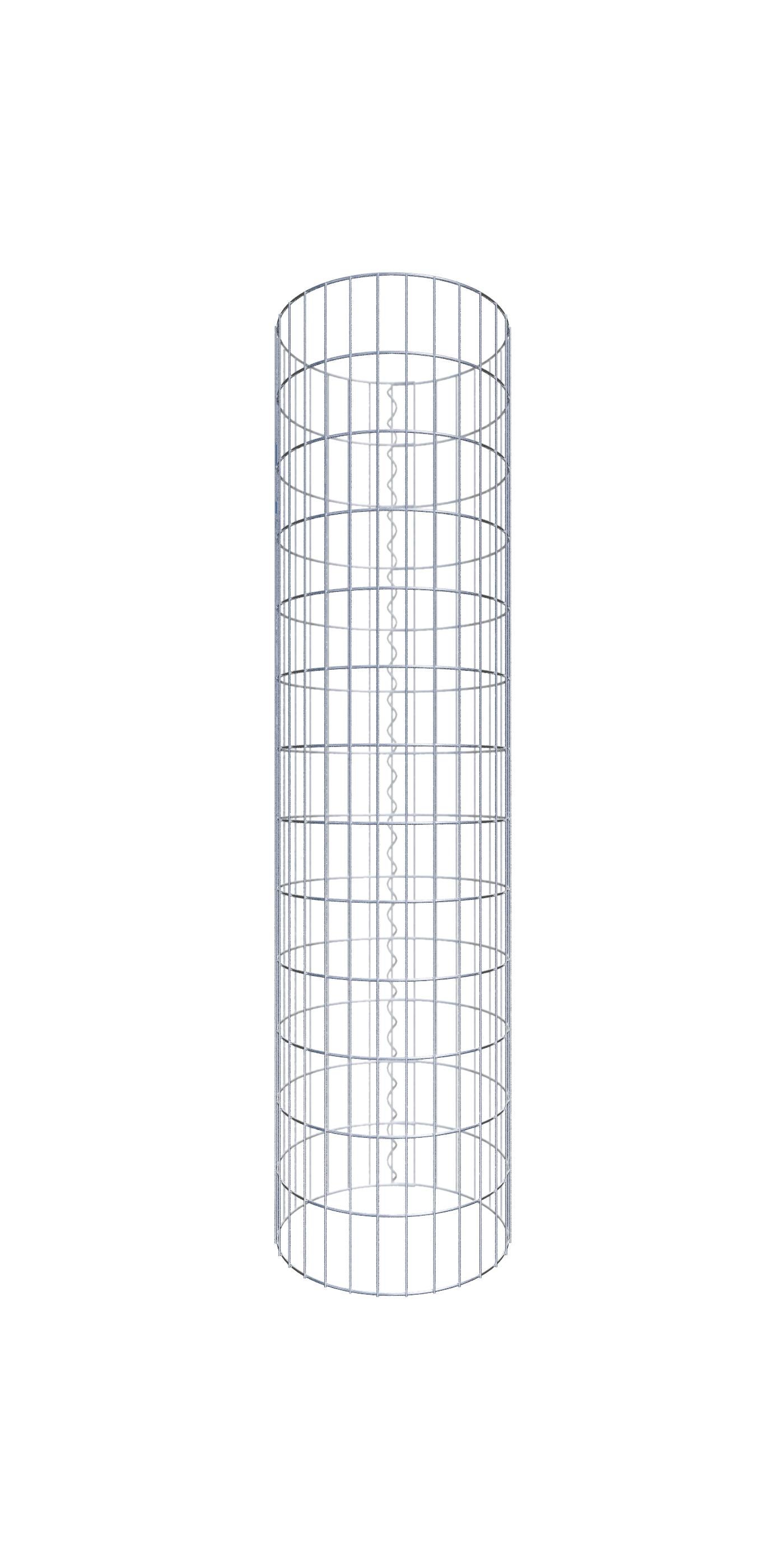 Kolumna gabionowa o średnicy 47 cm, okrągła MW 5 x 10 cm - Wysokość: 1,30 m