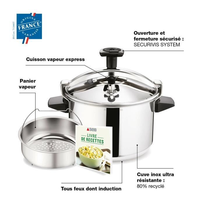 Autocuiseur SEB Authentique 8L Cocotte minute P0531100 - 7