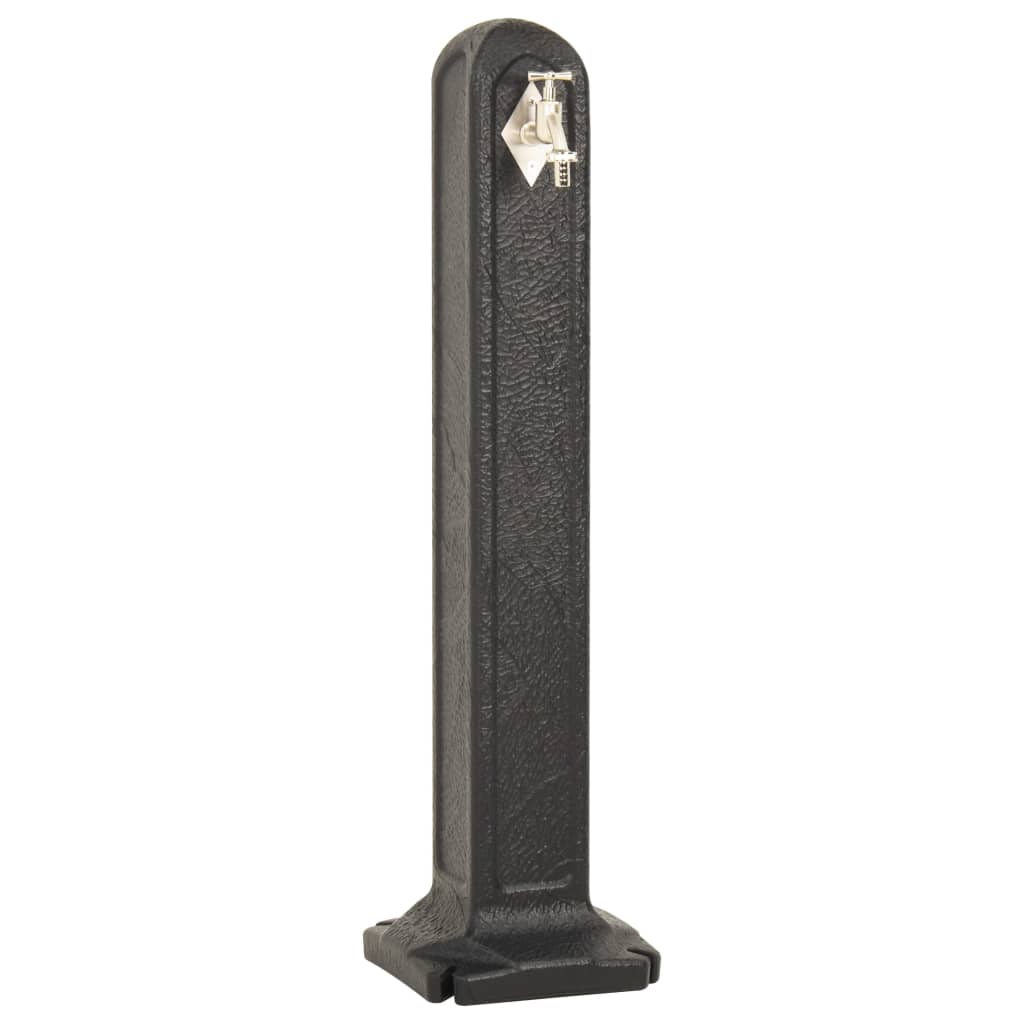 vidaXL Réservoir de jardin avec robinet Anthracite Aspect de pierre - 2