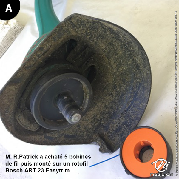 Bobineau de fil pour coupe-bordure rotofil pour Bosch FO16L71599 par 5 - 3
