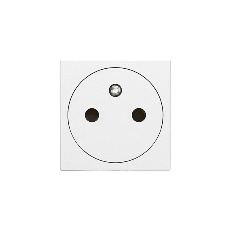 1 Prise 220 Volts 2Poles Sans Terre à éclipses Beige/Marron Alombard