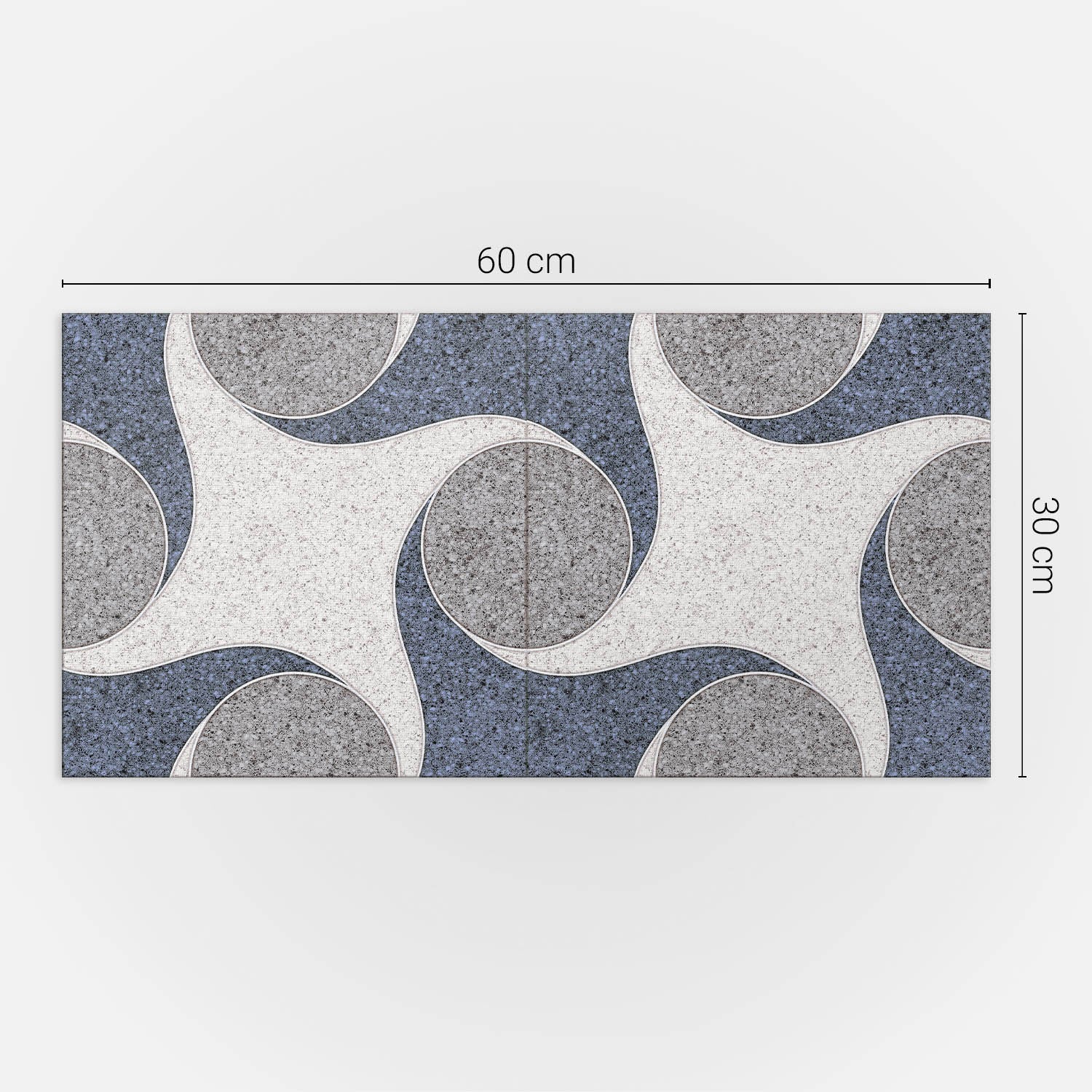 Panneaux muraux décoratifs, panneaux en PVC | 6x60x30 cm |Modèle de mosaïque abstraite - 5