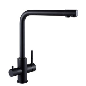 Rubinetto Depuratore Acqua 1/4'' Acciaio Inox - Girevole 360&deg; Per Cucina | Compatibile Con Osmosi Inversa E Filtri Acqua | Facile Installazione