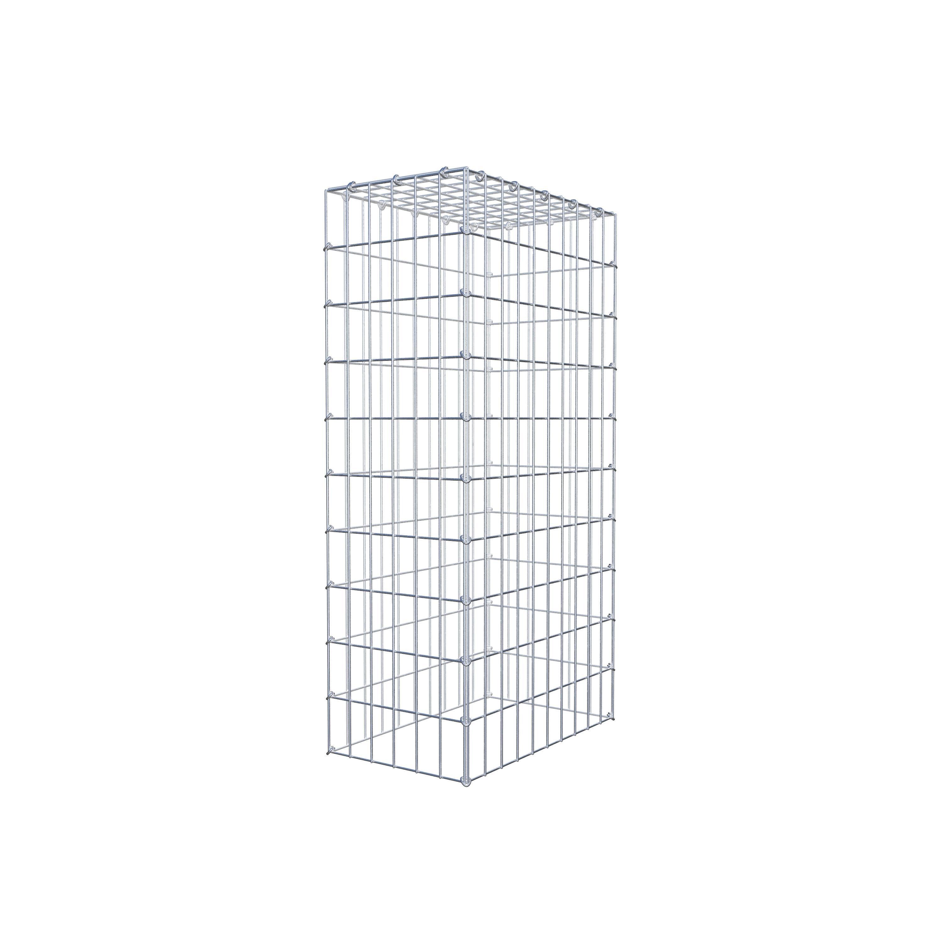Gavión para apilar en acero galvanizado 100x50x30cm (LxAxP), malla 5 x 10cm, Anillo en C, sin rejilla inferior - 2