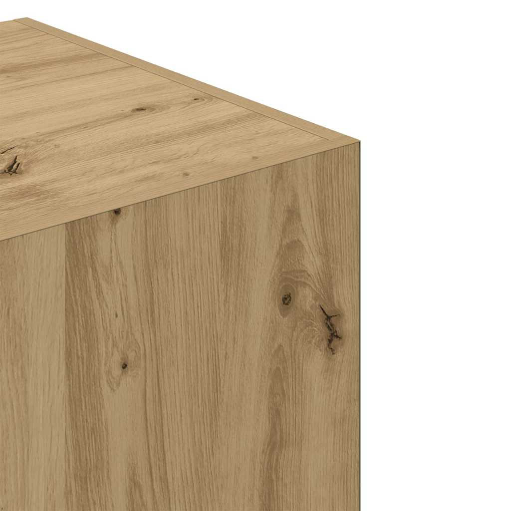 Garde robe chêne artisanal 80x52x180 cm bois d ingénierie - 7