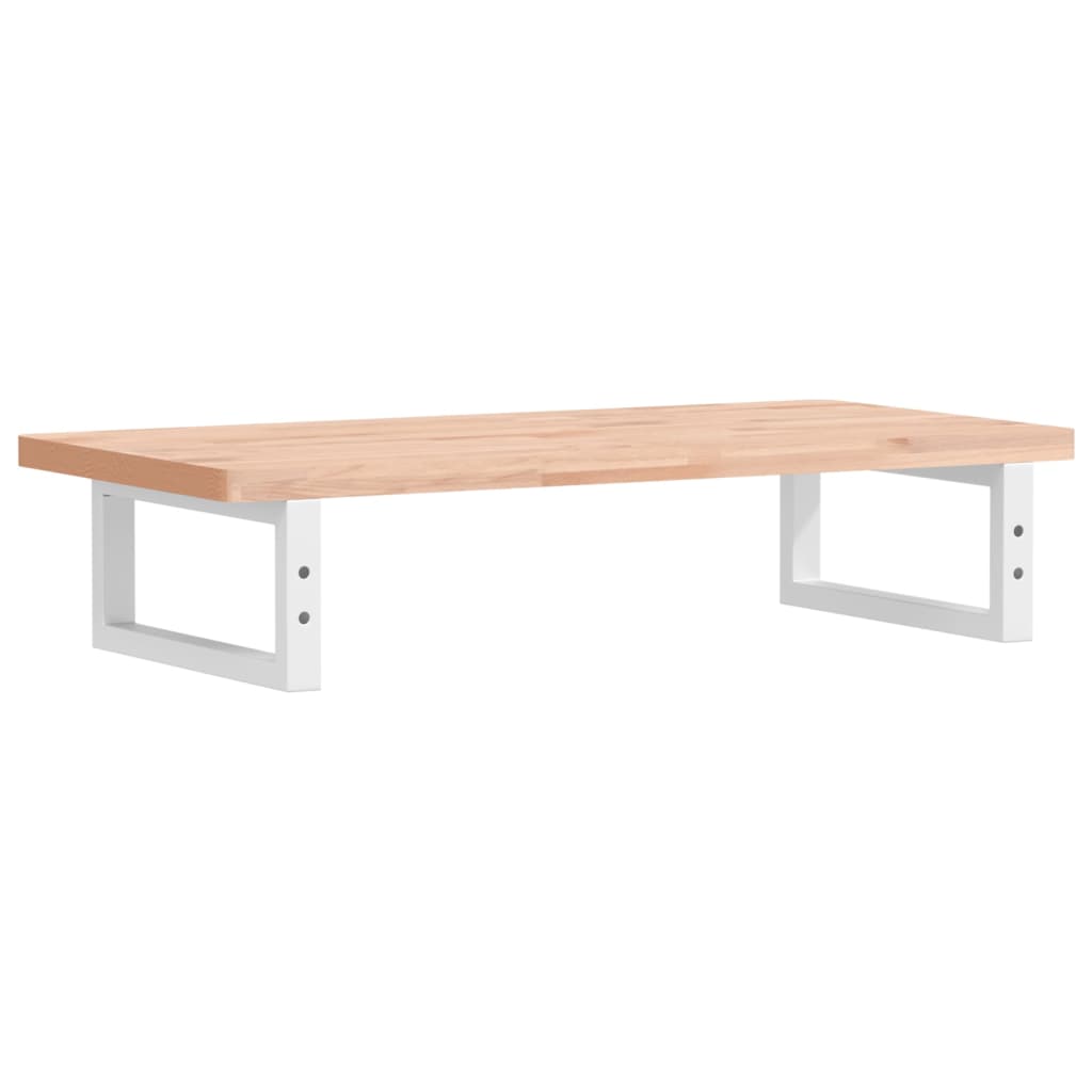 Maison Exclusive - Ripiano a Parete per Lavabo in Acciaio e Massello di Faggio - 6