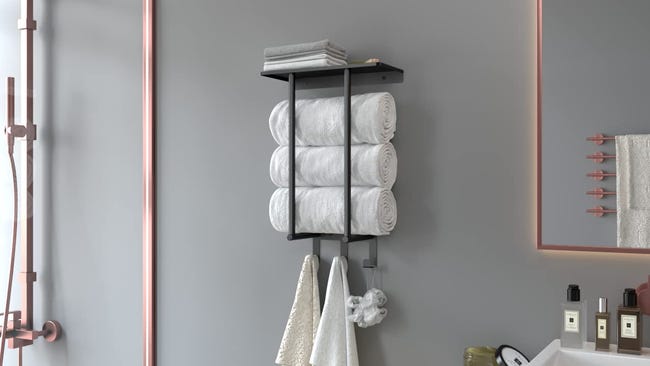 Elle Decor Elle Décor 5 Door Grey Bath-Towel-Hooks Elle Decor Elle Décor 5 Door Grey Bath-Towel-Hooks