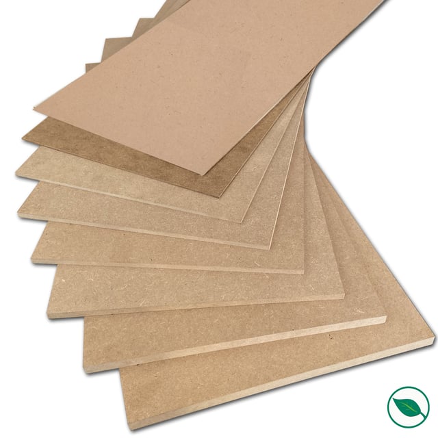 Panneau HDF 800 x 600 x 3 mm 1 face lisse face non lisse - FSC mixte 70%