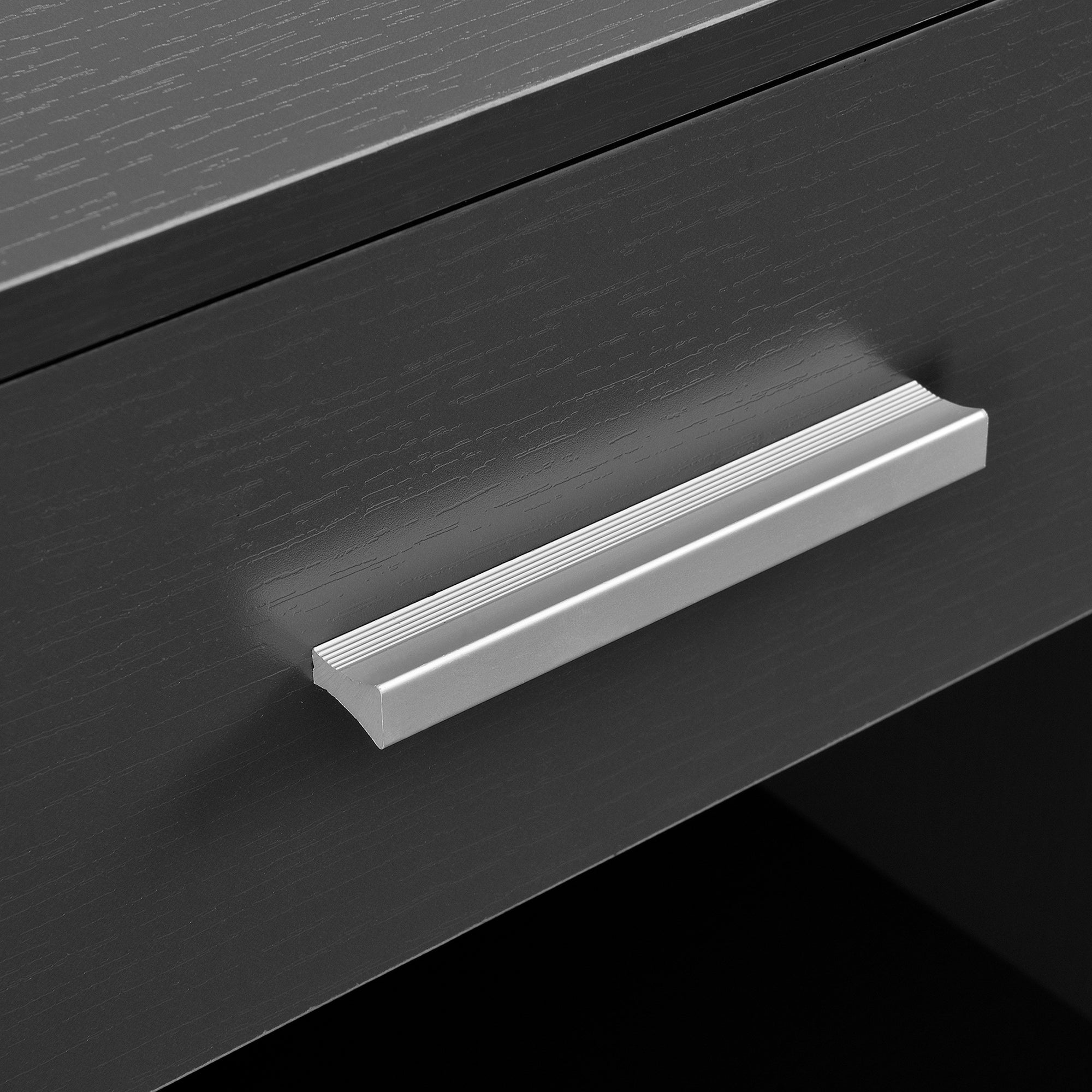 Comodino con Cassetto e Scomparto Aperto 36,5 x 29,5 x 38 cm - Grigio [en.casa]  - 6