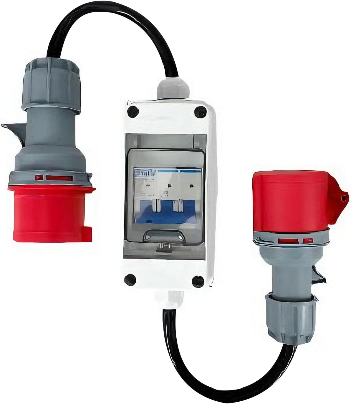Adaptateur 32A Vers 16A avec Disjoncteur, Adaptateur Alimentation ...