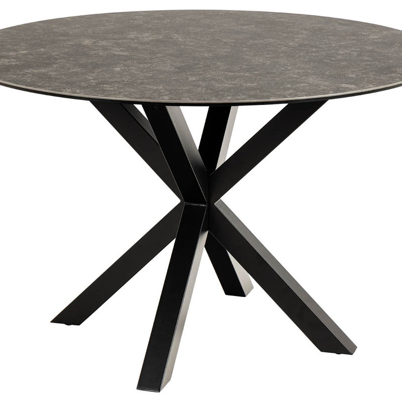 Heaven stół do jadalni Ø119 cm ceramika czarny.
