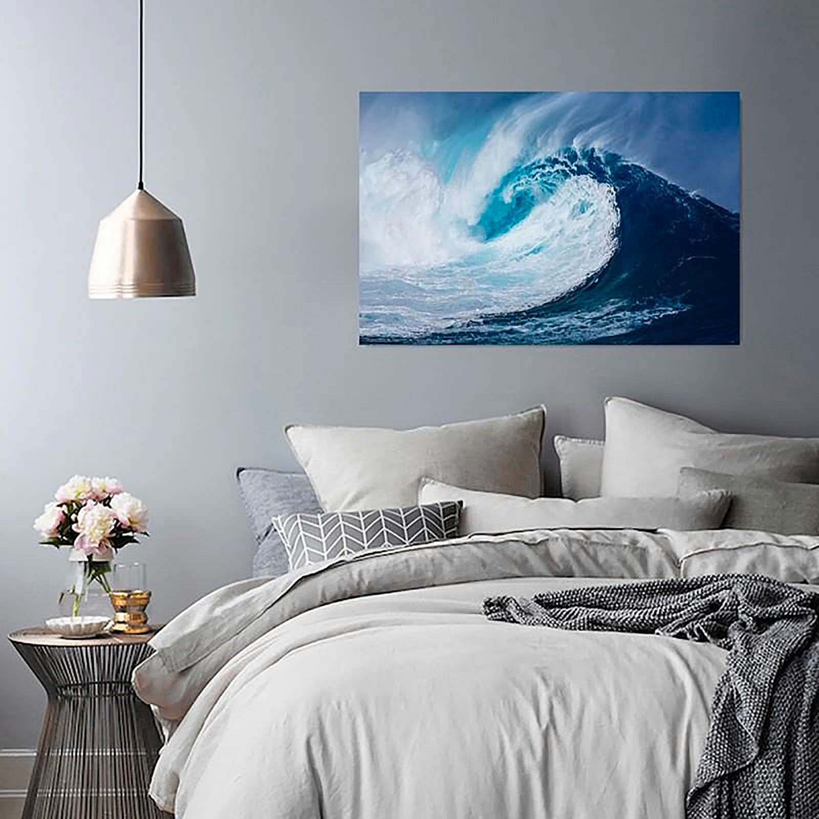 Tableau vague de la mer - 70 x 50 cm - 3