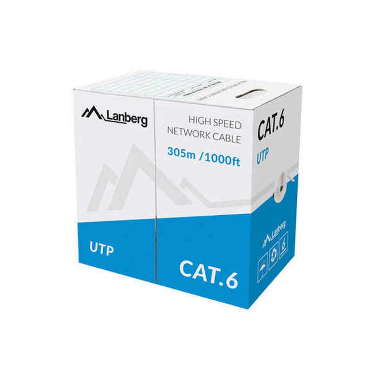 Câble Réseau Rigide UTP 6ème Catégorie Lanberg PCF6-10CU-1000-S main image 0