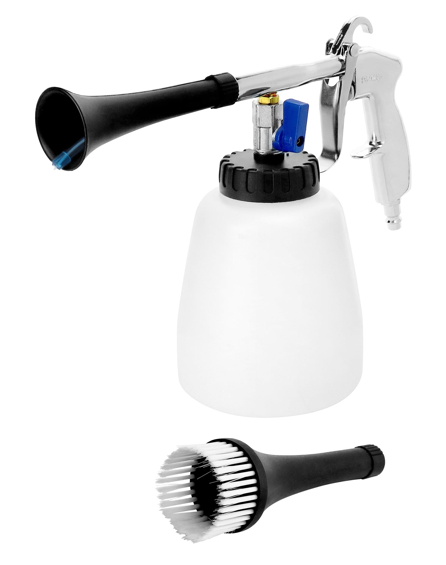 Pistolet de nettoyage à air comprimé buse rotative à 360° et réservoir