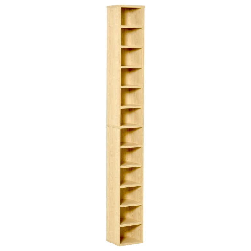 HOMCOM Rangements pour CD et DVD, étagère colonne de rangement, meuble ...