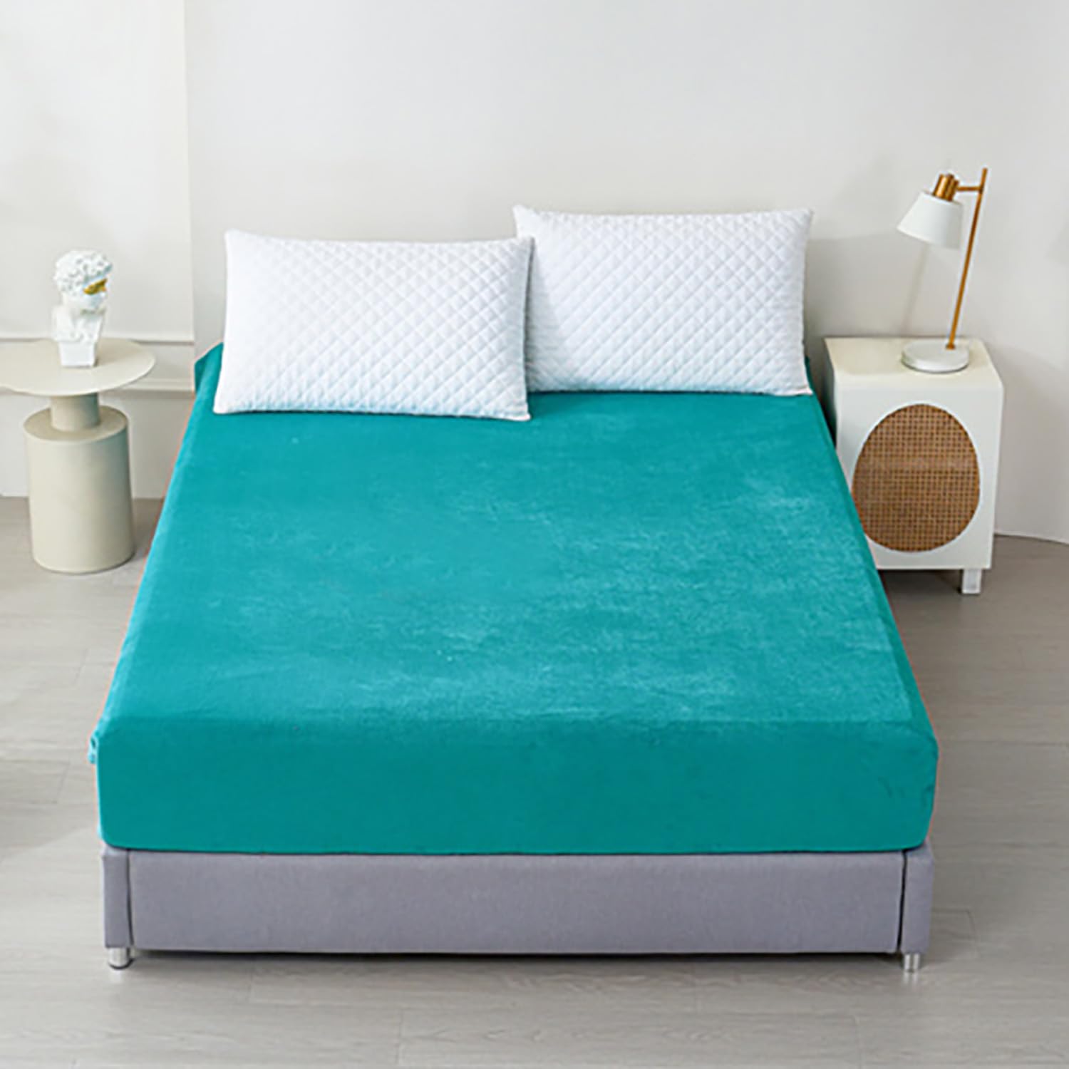 Tienda eurasia – sabana bajera coralina, poliéster transpirable, turquesa, cama 135