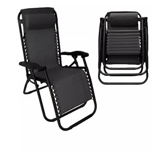 Set 3 Sdraio Pieghevoli Da Giardino - Grigio, Portabicchieri - Per Piscina E Balcone - Foto 8