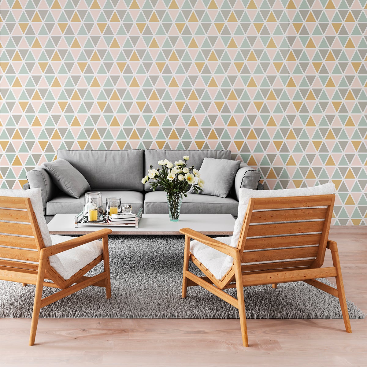 Adesivo carta da parati scandinava Stockholm - Sticker adesivo - adesivi murali - 60x60cm - 3