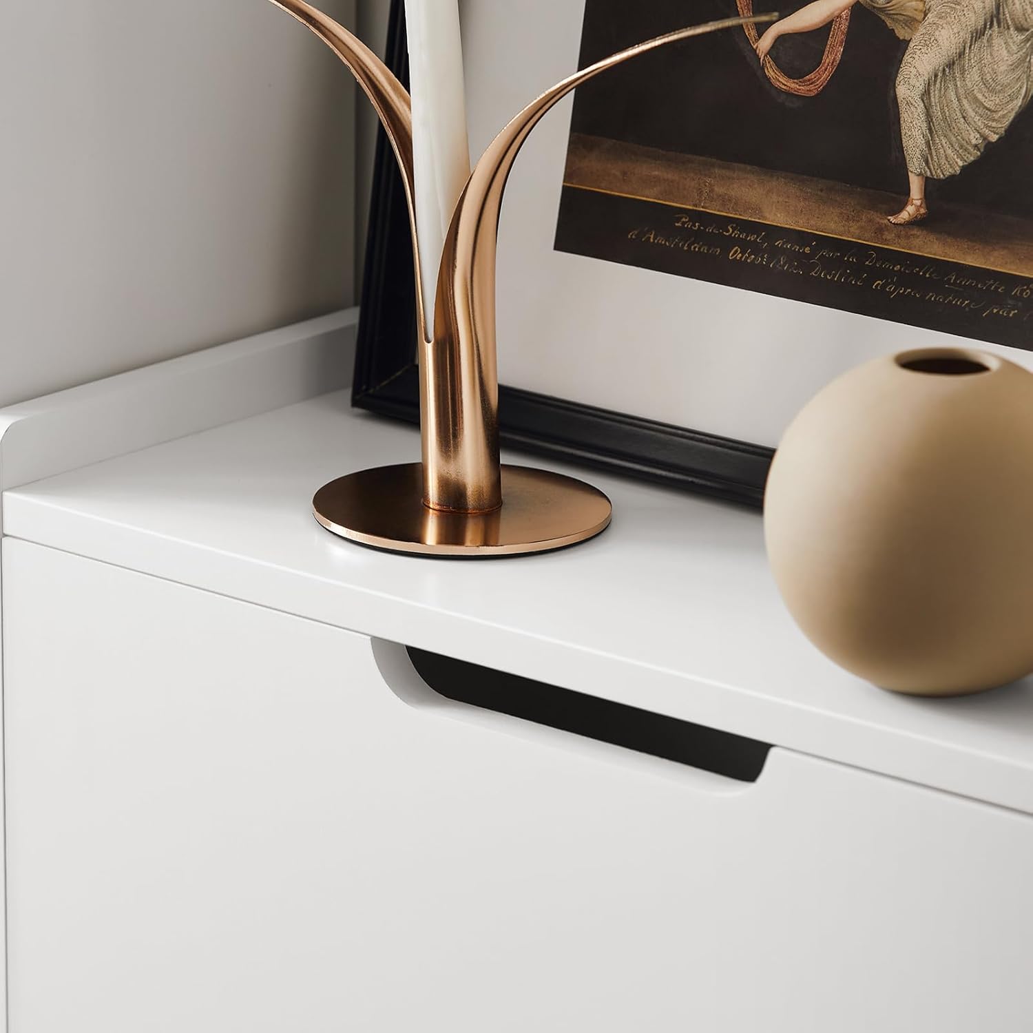 SoBuy Meuble à Chaussures Meuble de Rangement à Chaussures avec 3 Abattants Meuble d'Entrée – Blanc, FSR151-H-W - 5