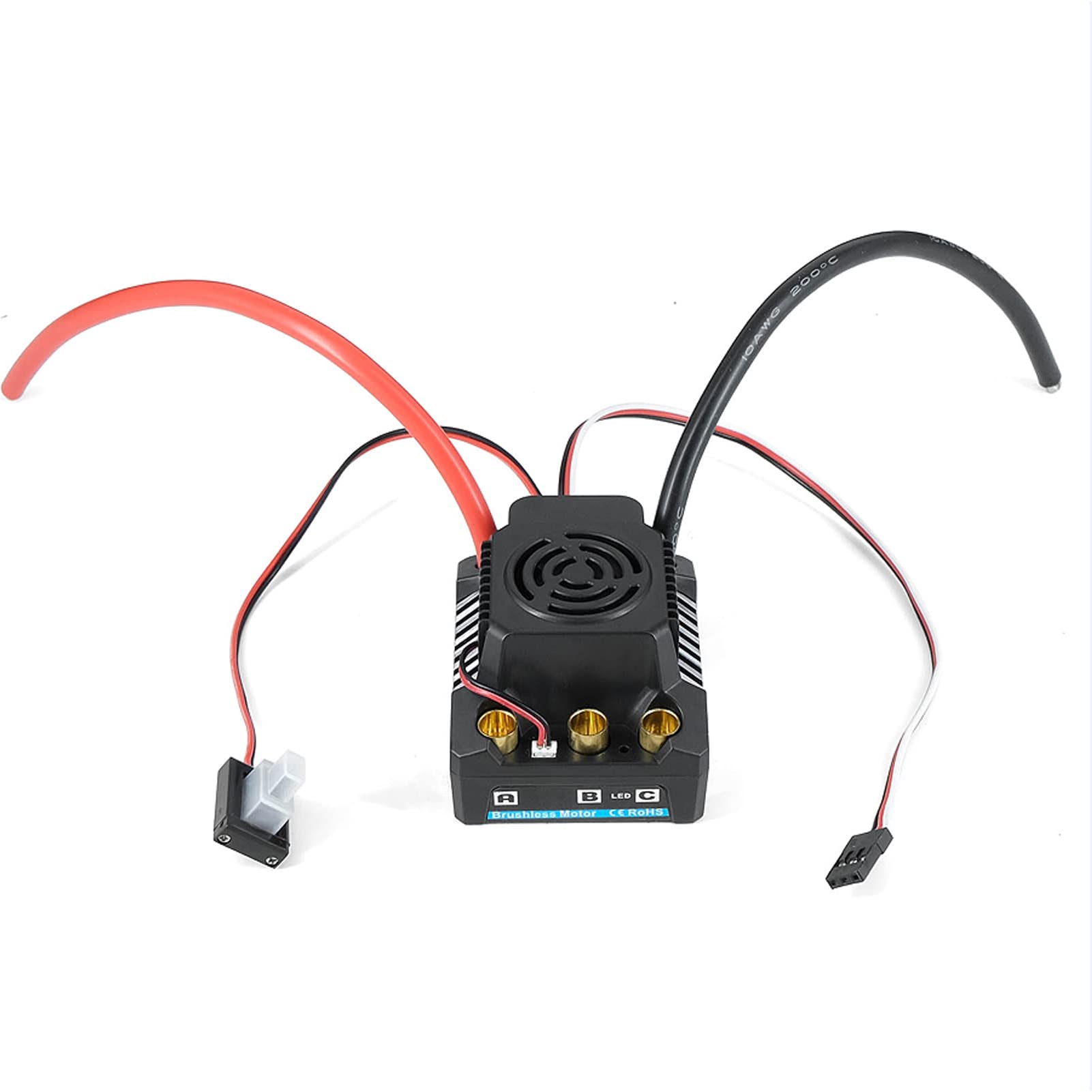 Bezszczotkowy ESC 150A RC, wodoodporny elektroniczny regulator prędkości 5A 5,8 V Bezszczotkowy ESC pyłoszczelny do samochodu RC 1/8