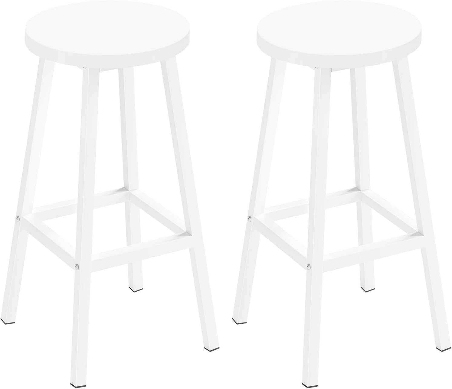 Tabouret Rond Lot de 2 Tabourets de Bar Klihome - Siège Rond en Bois d'Ingénierie ...
