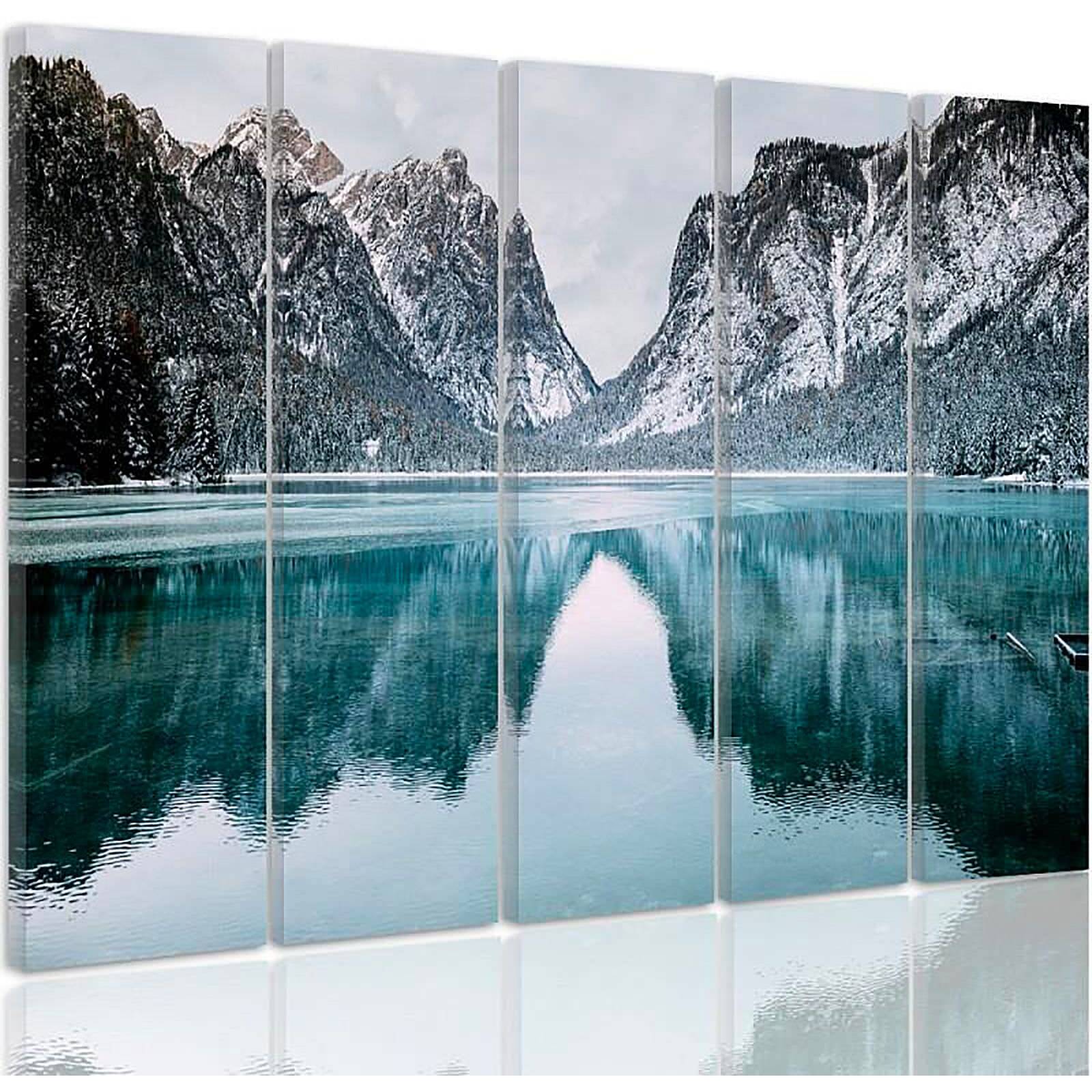 Tableau paysage de montagne - 300 x 140 cm - 2