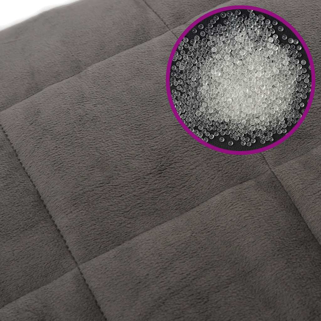 Couverture lestée Gris 138x200 cm 10 kg Tissu vidaXL - 6