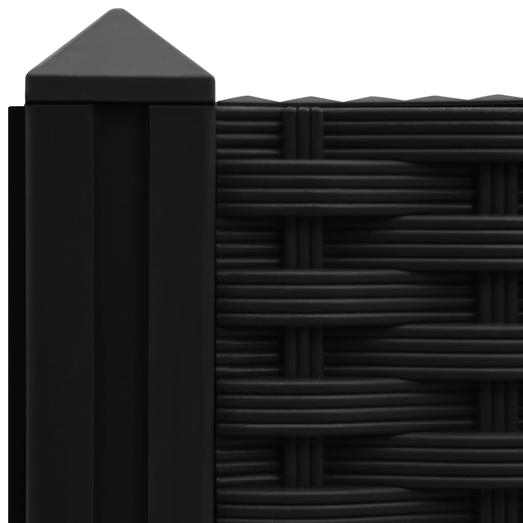 Fioriera rialzata piante fiori giardino 80 x 40 x 71 cm polipropilene nero 02_0000950 - 4