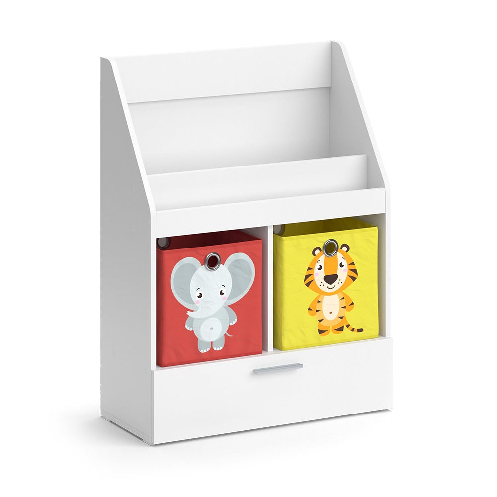 Bibliothèque Enfant Luigi 72x90.2cm 4 Matières Vicco à Prix