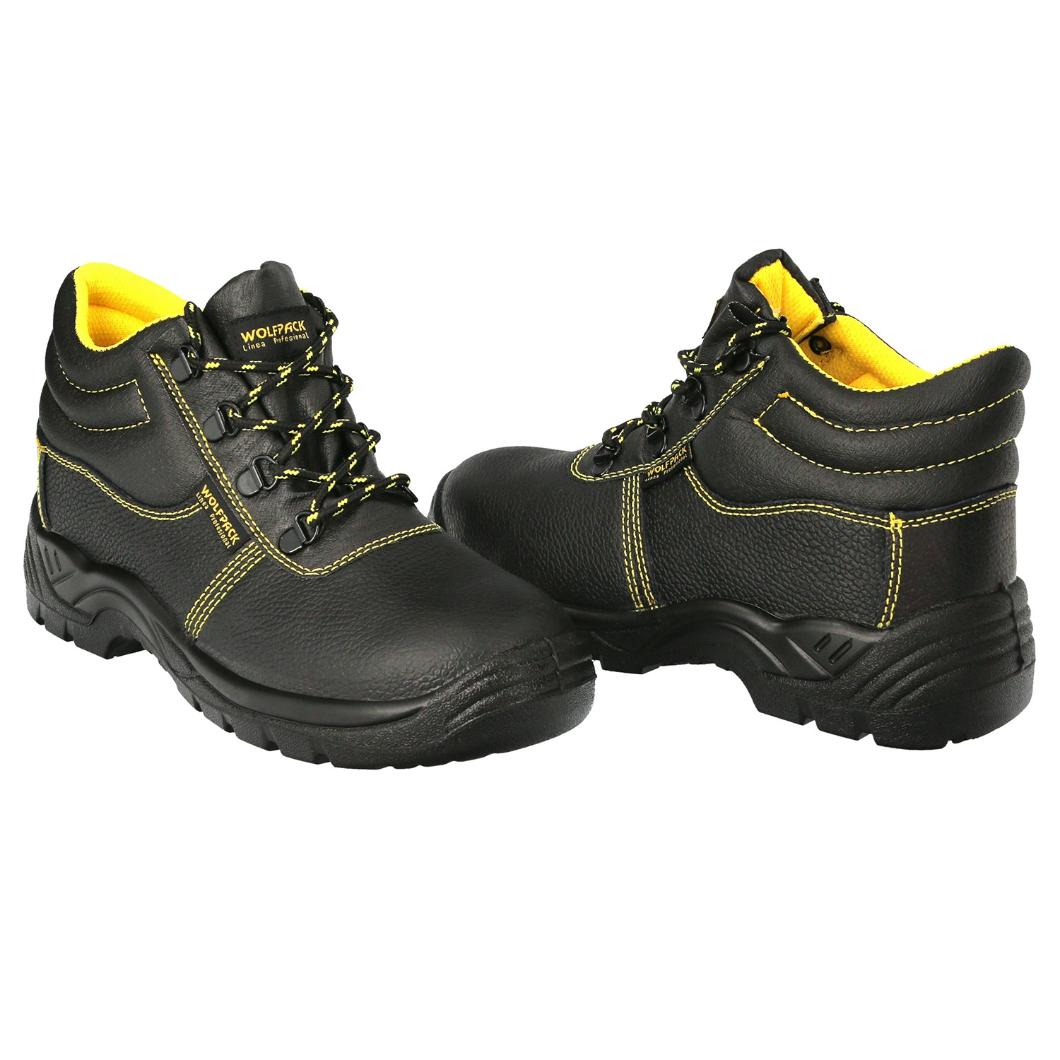 Botas Seguridad S3 Piel Negra Wolfpack N 36 Vestuario Laboral calzado Seguridad Botas Trabajo. Leroy Merlin