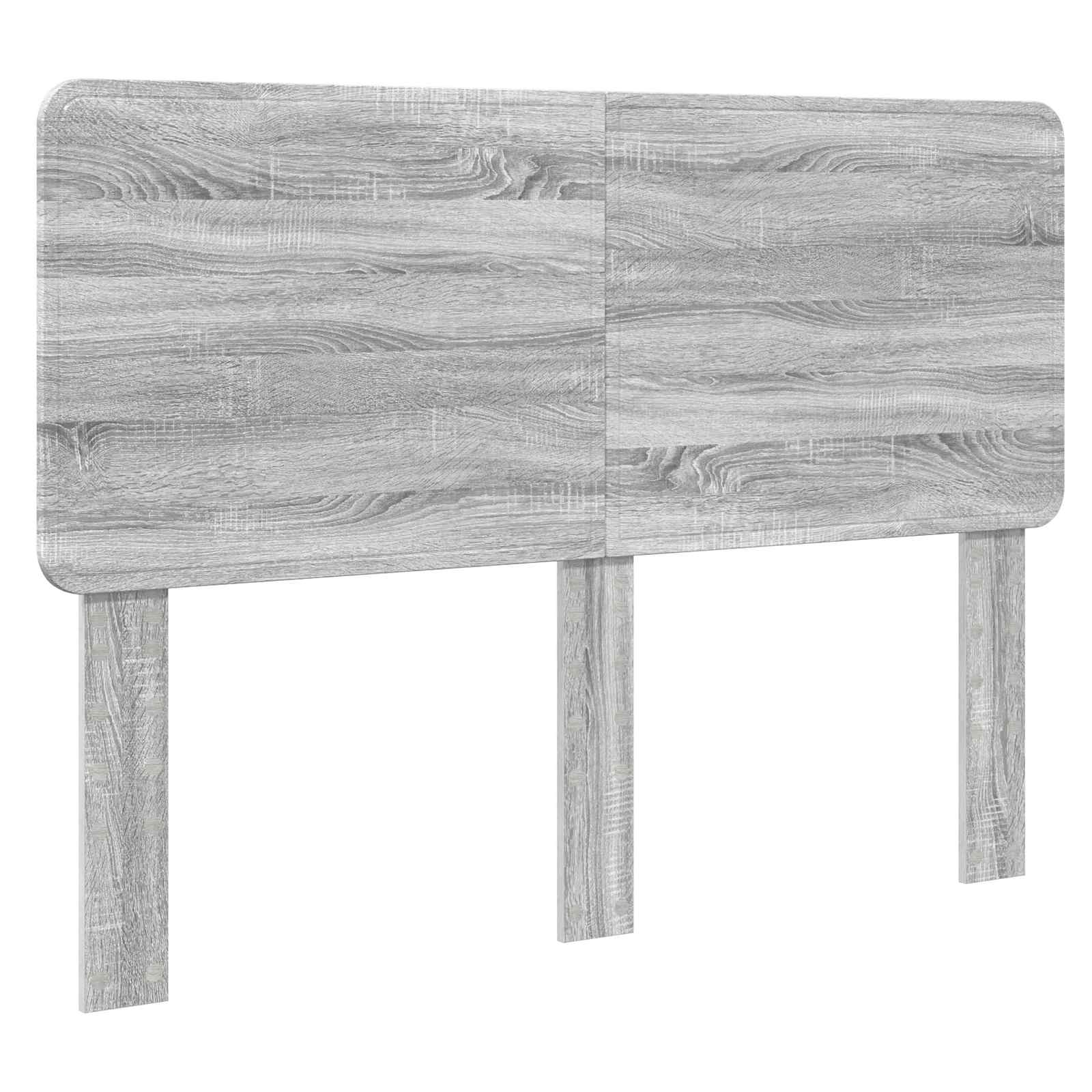 Cadre de lit gris en bois de pin massif pour la chambre, 160 × 200 cm - 6