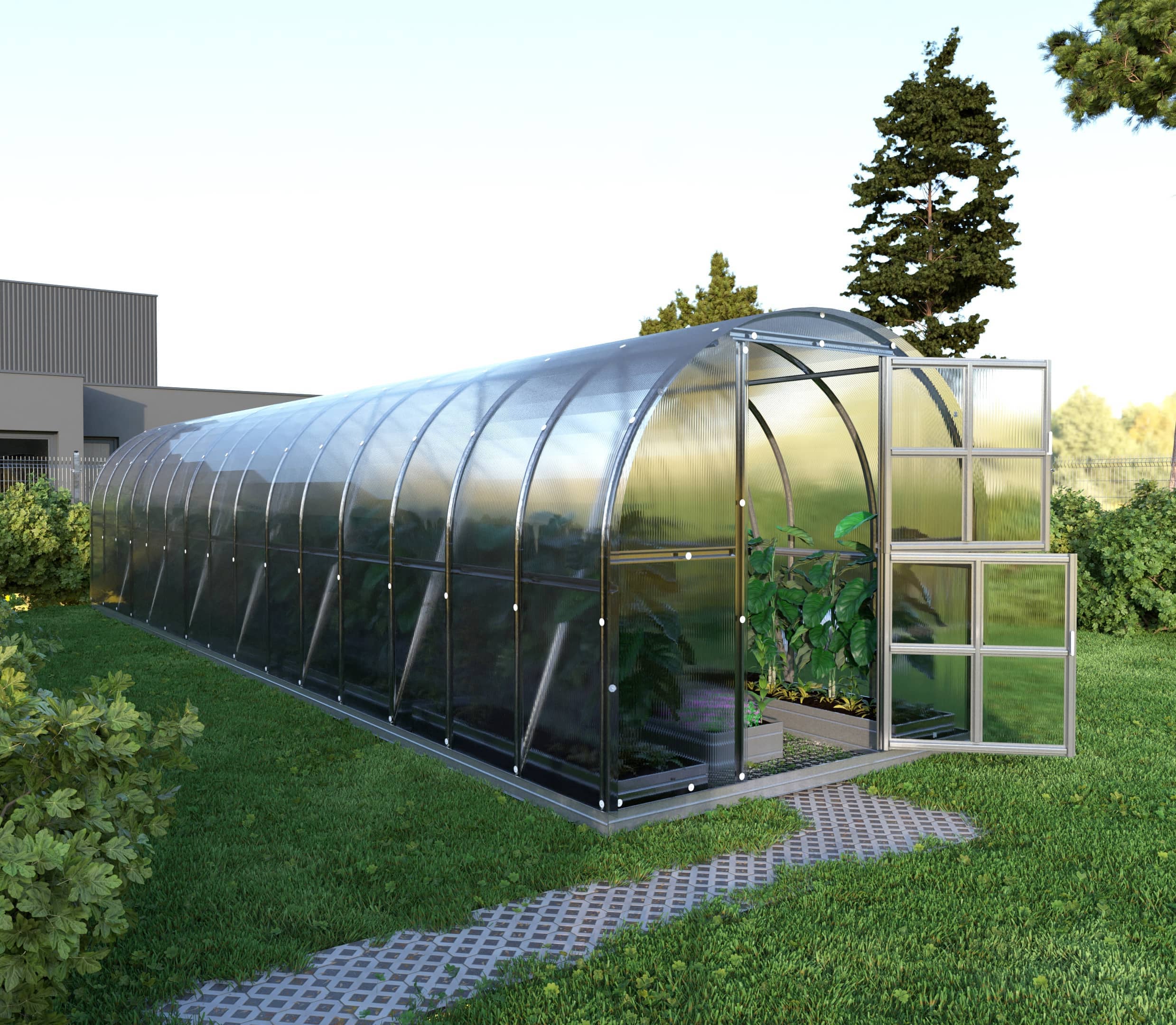 Szklarnia KLASIKA ARCH 3 x 10 m (30 m²), 6 mm z powłoką z poliwęglanu 1szt.