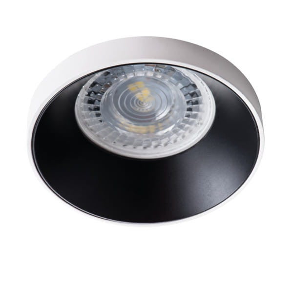 Oprawa sufitowa wpuszczana Simen biało-czarna 1xGX5.3 / GU10x35W okrągła IP20 wym: 8 x 8 cm aluminium Kanlux