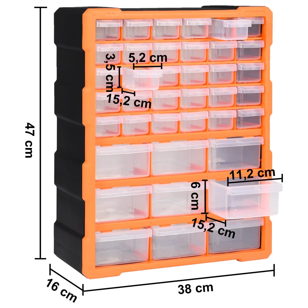Organizer multicassettiera con 39 cassetti 47 cm 02_0003253 - 6