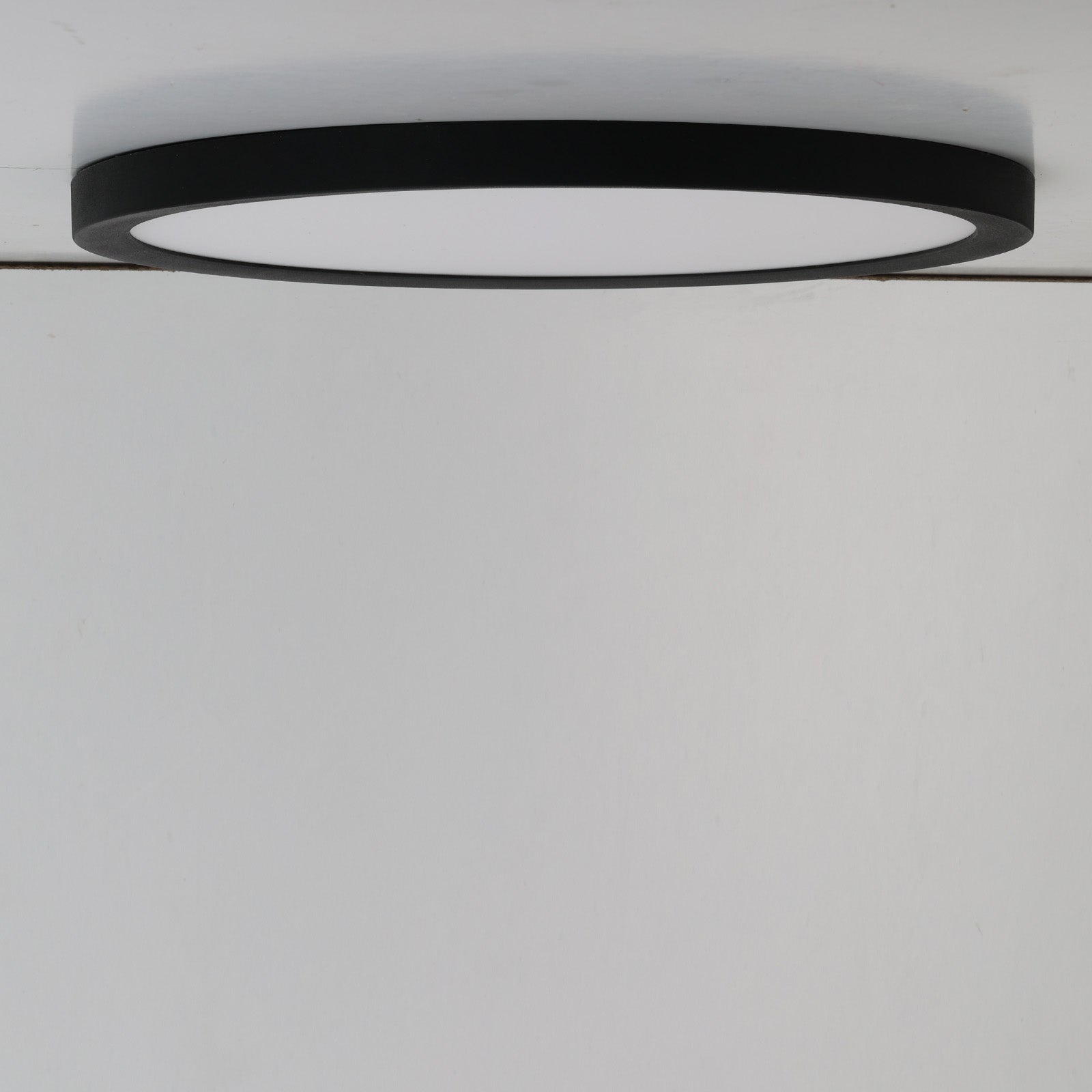 Plafón LED Circular Ø300 mm 24W IP44 empotrable/superficie negro, CCT 3000K-4000K-6000K, corte ajustable Ø65-270 mm, diseño ultrafino 17 mm. - 7