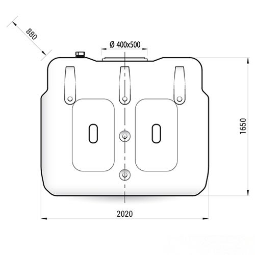 Cuve Citerne À Eau Hors-sol De Stockage De 2000 Litres - 2